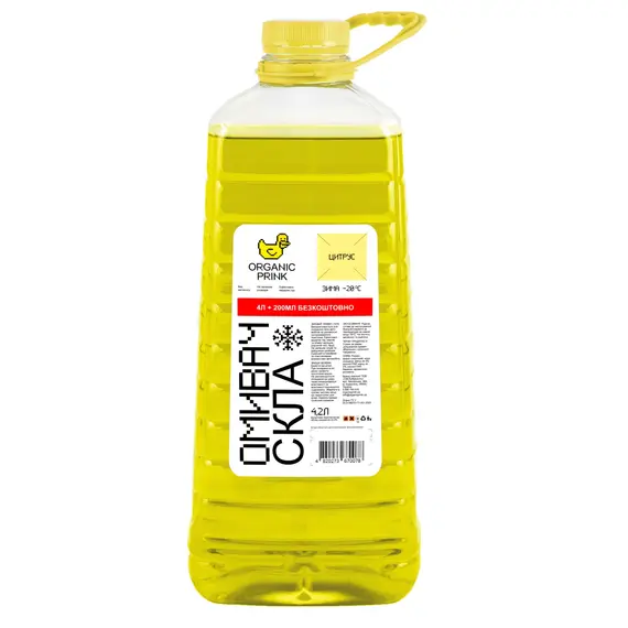 Омыватель стекла зимний ORGANIC PRINK -20 °С "Цитрус" 4,2 л (012038)