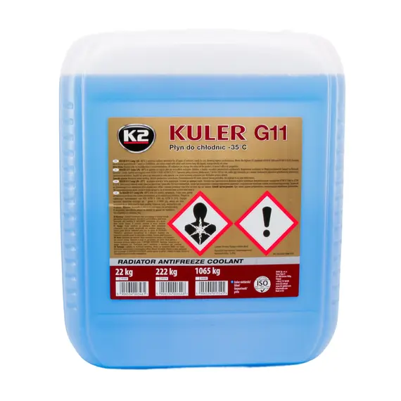 Жидкость охлаждающая K2 Kuler Long Life -35 °C G11 голубая 22 кг (W406N)