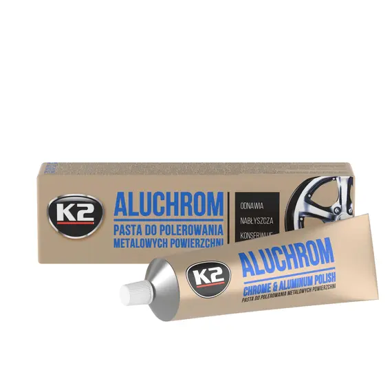 Паста для полировки хромированных деталей K2 Aluchrom 120 г (K0031)