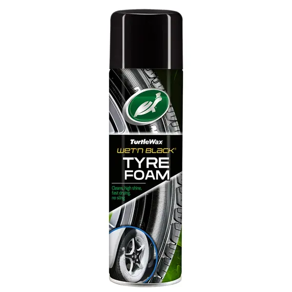 Полироль-очиститель для шин TURTLE WAX Wet-n-Black аэрозоль 500 мл (53180)