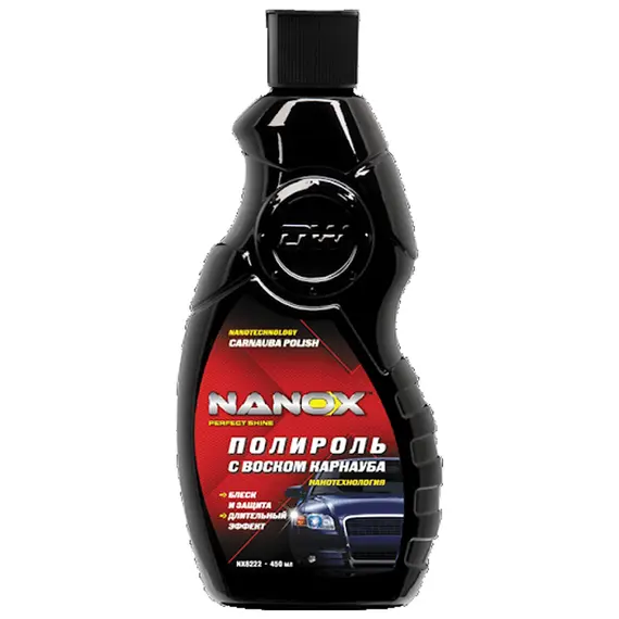 Поліроль для кузова NANOX "Карнауба" з воском 450 мл (NX8222)