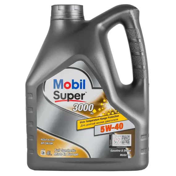 Масло моторное MOBIL Super 3000 x1 5W-40 4 л (152566)