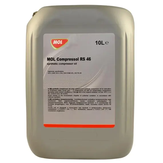 Масло компрессорное MOL Compressol RS 46 10 л (13301074)