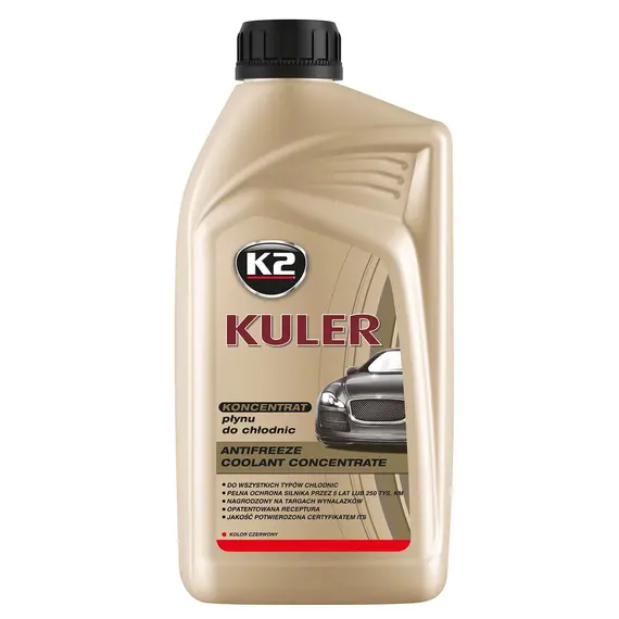 Жидкость охлаждающая K2 Kuler Long Life G12 красная концентрат 1 л (T211C)