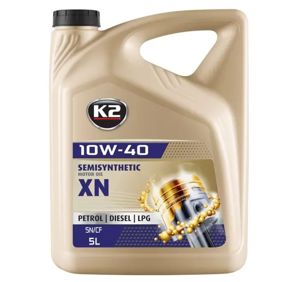 Масло моторное K2 Semisynthetic OIL XN 10W-40 5 л (O2075E)