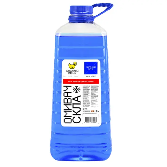 Омыватель стекла зимний ORGANIC PRINK -20 °С "Морской бриз" 4,2 л (012037)