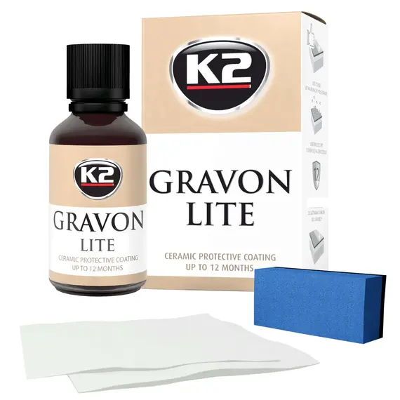 Набор для нанесения керамического покрытия K2 Gravon Lite с аппликатором и салфетками 30 мл (G032)