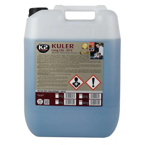 Жидкость охлаждающая K2 Kuler Long Life -35 °C G11 голубая 20 кг (W406N)