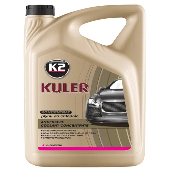 Жидкость охлаждающая K2 Kuler Long Life G13 розовая концентрат 5 л (T215R)