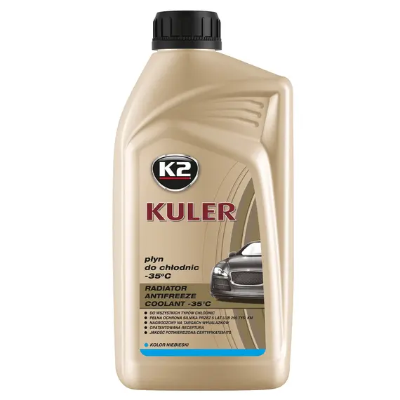 Жидкость охлаждающая K2 Kuler Long Life -35 °C G11 голубая 1 л (T201N)