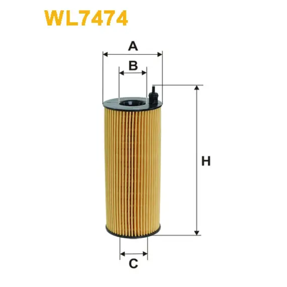 Масляный фильтр BMW Serie 1 (E81/E82/E87/E88), Serie 3 (E90/E91/E92/E93), Serie 5 (E60/E6 Wix Filters (WL7474)