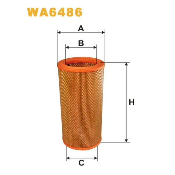 Фильтр воздуха Citroen Xantia, Xsara, ZX; Peugeot 306, 309, 405 Wix Filters (WA6486)