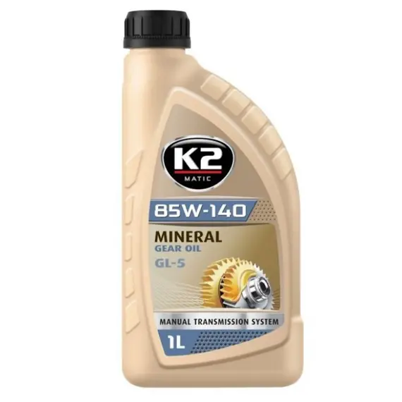 Масло трансмиссионное K2 Mineral Gear Oil GL-5 85W-140 1 л (O5521E)