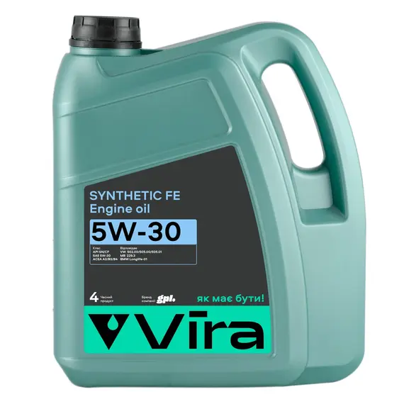 Масло моторное VIRA Synthetic FE 5W-30 4 л (VI0267)