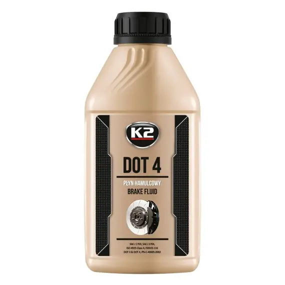Жидкость тормозная K2 Turbo Brake Fluid DOT 4 0,25 л (T124)