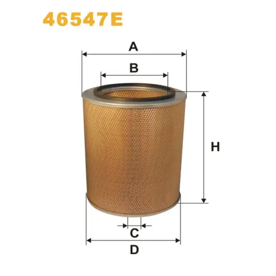 Фильтр воздуха Volvo N 10, N 12, N 7, NL; Atlas AB 04 Wix Filters (46547E)