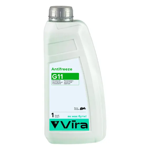 Жидкость охлаждающая VIRA -40 °C G11 зеленая 1 кг (VI0030)