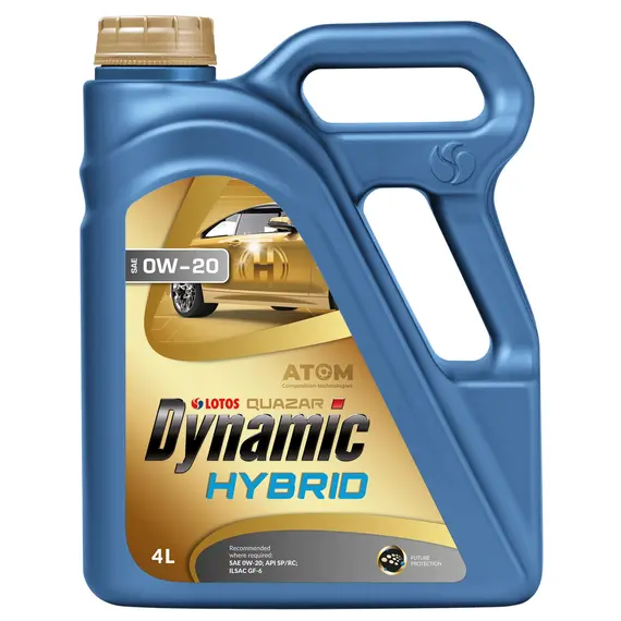 Олива моторна LOTOS Quazar Dynamic Hybrid SAE 0W-20 4 л (WF-K405H30-0H0)