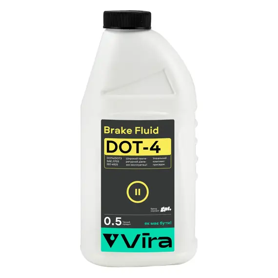 Жидкость тормозная VIRA Brake Fluid DOT-4 0,5 л (VI1001)
