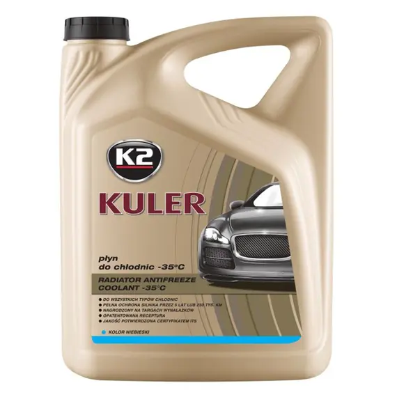 Жидкость охлаждающая K2 Kuler Long Life -35 °C G11 голубая 5 л (T205N)