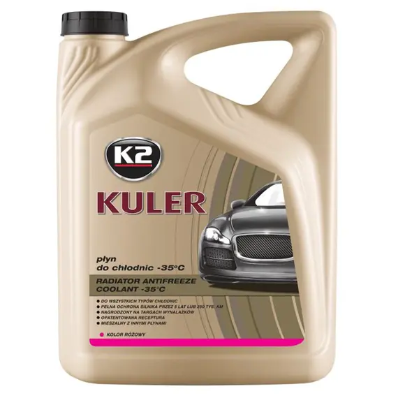 Жидкость охлаждающая K2 Kuler Long Life -35 °C G13 розовая 5 л (T205R)