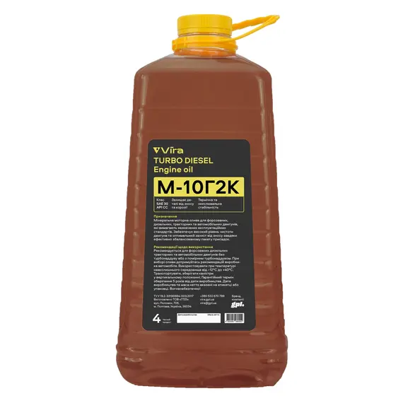 Масло моторное VIRA М-10Г2К SAE 30 4 л (VI0318)