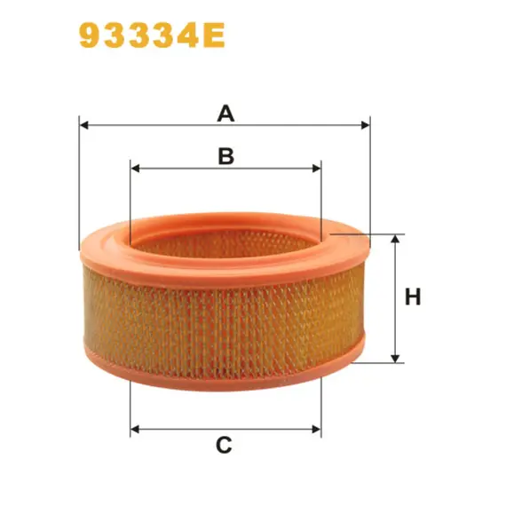 Фильтр воздуха Wix Filters (93334E) - (Balcancar DV-1661, DV-1733, DV-1784-92)