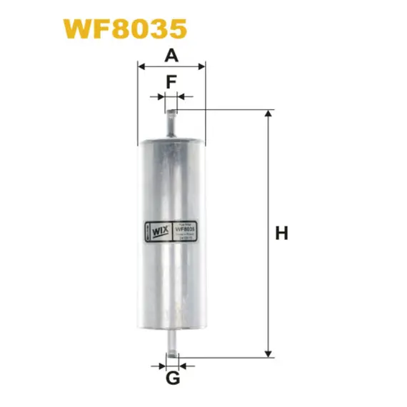 Фильтр топливный WIX FILTERS BMW, Serie (WF8035)