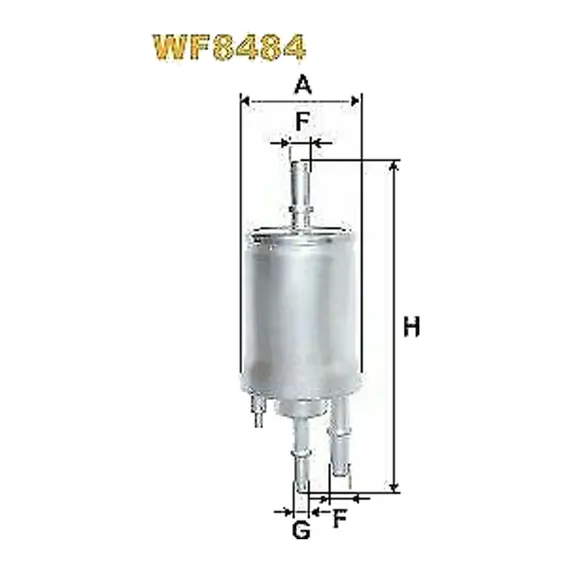 Фильтр топливный WIX FILTERS Seat, VW (WF8484)