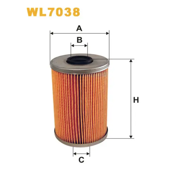 Масляный фильтр BMW Serie 5 (E12), Serie 5 (E28), Serie 5 (E34), Serie 6 (E24), Serie 7 ( Wix Filters (WL7038)