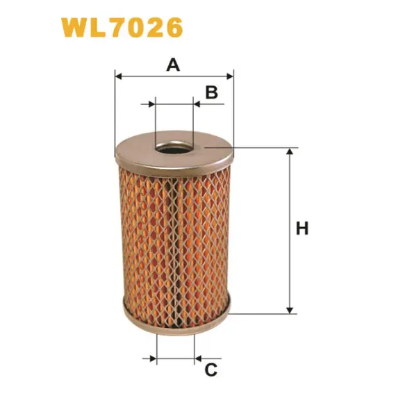 Фільтр оливи Daf; Evobus; Hanomag-Henschel; Iveco; Kaessbohrer; Leyland; M.A.N.; Merce Wix Filters (WL7026)