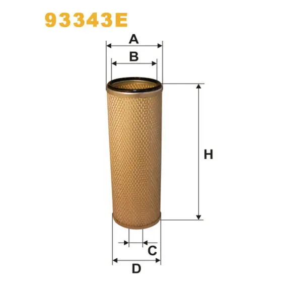 Фильтр воздуха Tata Motors Etalon Wix Filters (93343E)
