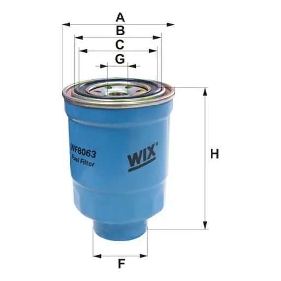 Фильтр топливный WIX FILTERS (WF8062/PP 856)