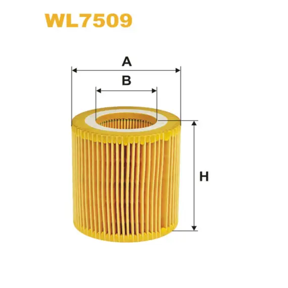 Масляный фильтр BMW 1 (F20/F21), 2 (F22), 3 (F30/F31), 3 GT (F34), 4 (F32), 5 (F10/F11/F1 Wix Filters (WL7509)