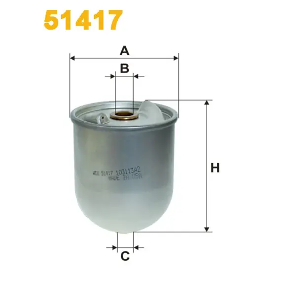 Масляный фильтр Renault (RVI) FR, Magnum (AE), Premium Wix Filters (51417)