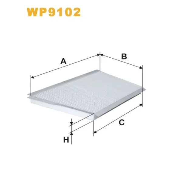Фільтр салона Mercedes C (W203/C203/T203), CLC (CL203), CLK (A/C209) Wix Filters (WP9102)