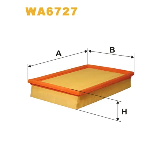 Фильтр воздуха Citroen C4; Peugeot 307/307 SW Wix Filters (WA6727)