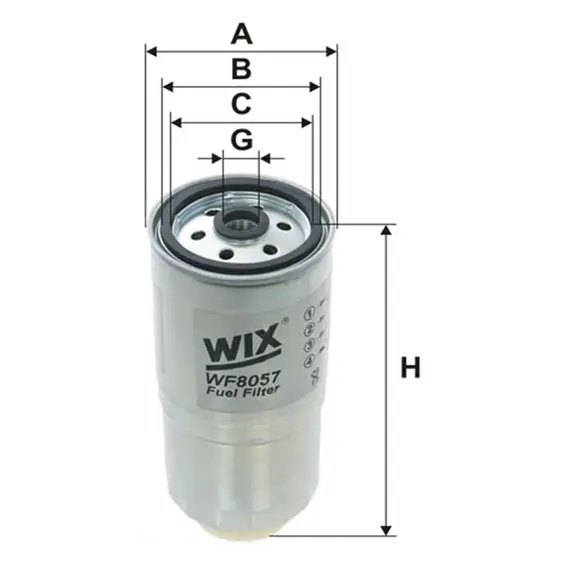 Фильтр топливный WIX FILTERS Audi (WF8057)