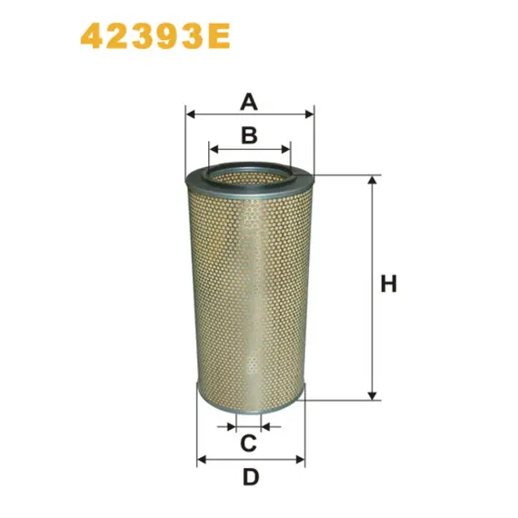 Фильтр воздуха Volvo F 10, F 12 Wix Filters (42393E)