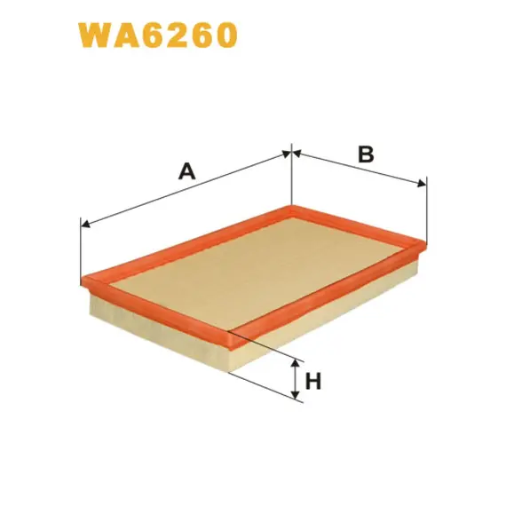 Фільтр повітря BMW Serie 3 (E36), Serie 5 (E34), Serie 5 (E39), Serie 7 (E38) Wix Filters (WA6260)