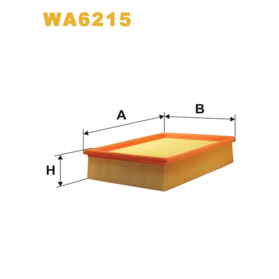 Фільтр повітря Bedford Astramax/Astra Van; Opel Kadett E; Vauxhall Astra-E Wix Filters (WA6215)