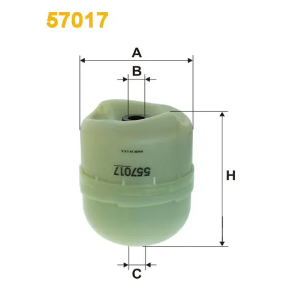 Фільтр повітря Bova Futura, Lexio, Magiq, Synergy; Daf 85 CF, 95 XF, CF75, CF85, XF9 Wix Filters (57017)