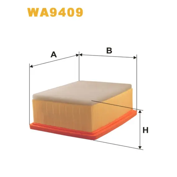 Фільтр повітря Citroen Berlingo II; Peugeot Partner II Wix Filters (WA9409)
