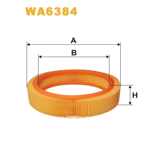 Фильтр воздуха Opel Ascona B, Ascona C, Corsa A, Kadett D, Kadett E, Manta A, Manta Wix Filters (WA6384)