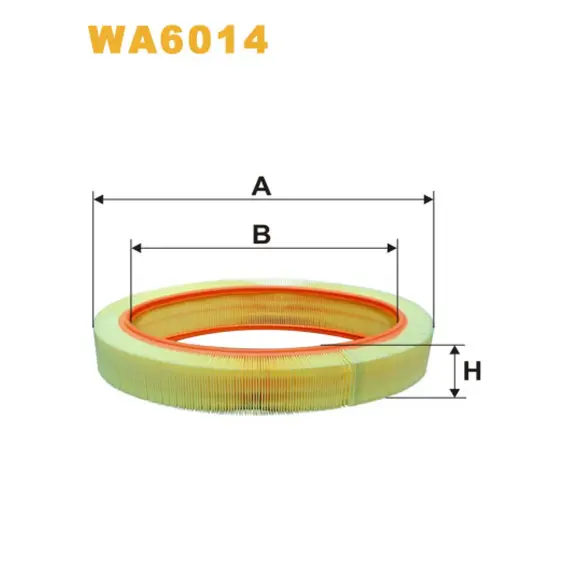 Фільтр повітря Mercedes 350, 380, 420, 450, 500, 560 Wix Filters (WA6014)