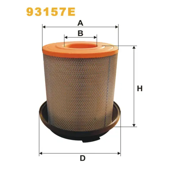 Фильтр воздуха Mercedes Atego I, Atego II, Axor II, Econic Wix Filters (93157E)