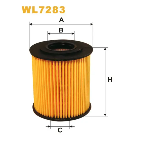 Масляный фильтр BMW Serie 3 (E46), Serie 5 (E39), Serie 7 (E38), Serie X5 (E53); Landrove Wix Filters (WL7283)