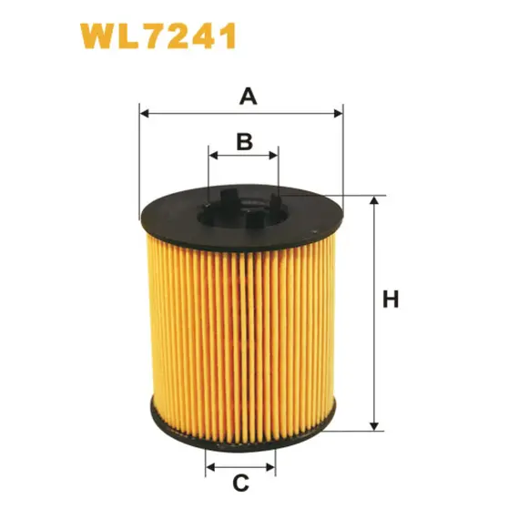 Фільтр оливи Opel Astra G (Astra II), Corsa C, Omega B, Signum, Sintra, Vectra B/C, Za Wix Filters (WL7241)