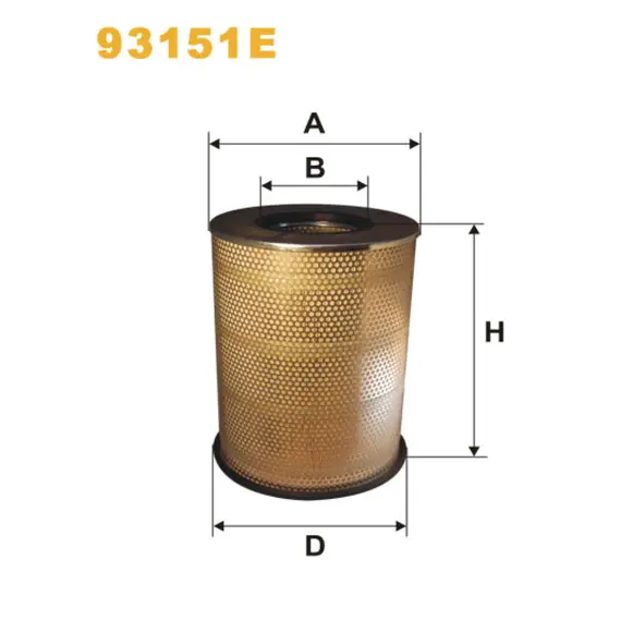 Фильтр воздуха Volvo FH 12; Volvo Bus 9000 Wix Filters (93151E)