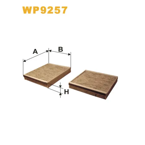 Фільтр салона Citroen C3 II, DS3; Peugeot 207 Wix Filters (WP9257)